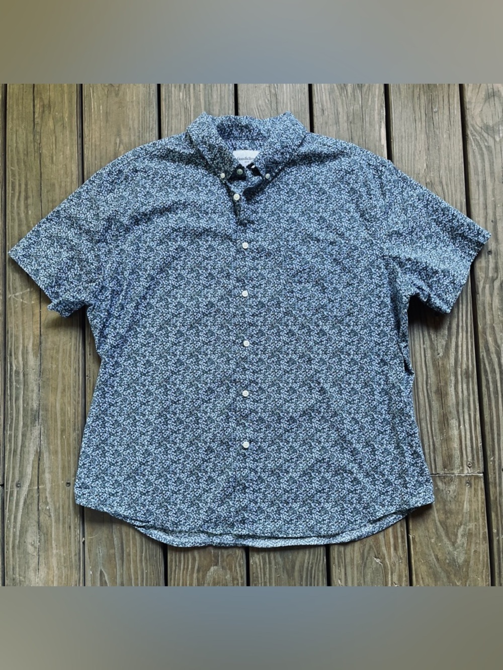 XXL Goodfellow & Co. Men's Northrop Short Sleeve Slim Fit Button Up Shirt NWOT.